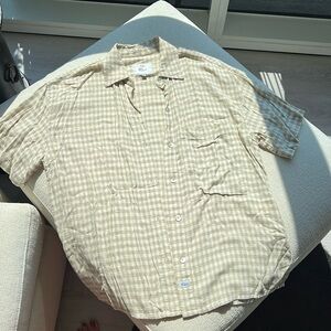 Rails gingham top size XS